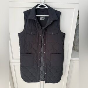 Ladies long quilted vest